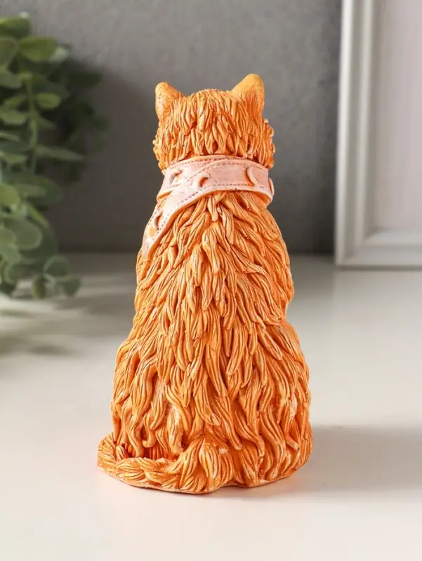 Фигурка гипс &laquo;Йольский КОТ&raquo;, с мешком монет, 13&times;9&times;7 см, рыжий