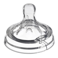 Соска на бутылочку M&B Natural, антиколиковая, от 6 мес., широкое горло &Oslash;50 мм., быстрый поток, 2 шт