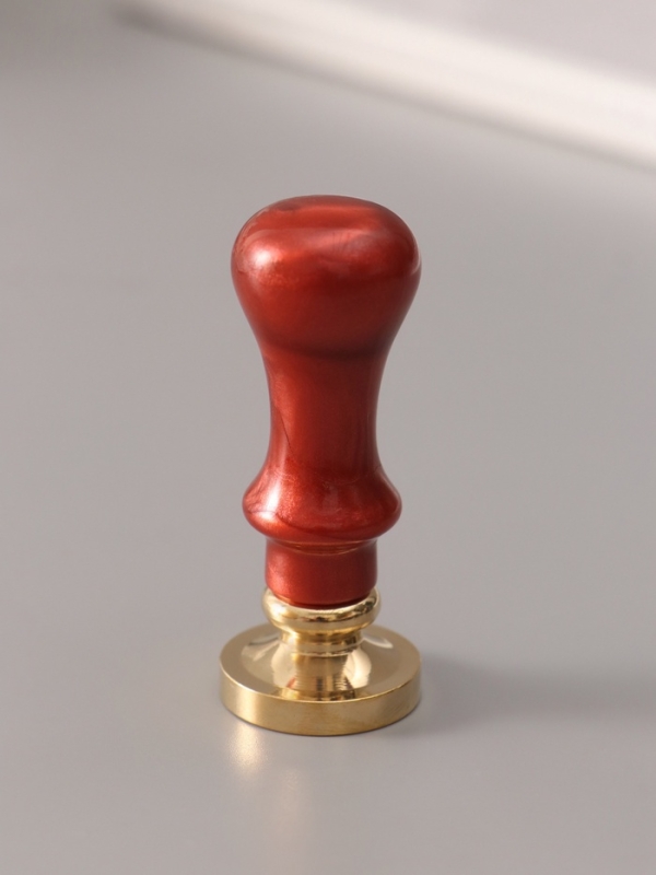 Печать для сургуча с пластиковой ручкой Печать для сургуча с пластиковой ручкой "Классика цифра 1" 2,5х2,5х6,3 см