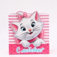 Пакет подарочный &laquo;Кошечка&raquo;, 30 &times; 30 &times; 15 см