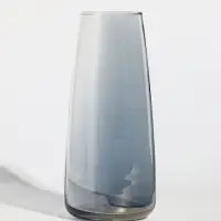 Ваза стекло настольная "Кэнди" 22х9х6,5 см, серый