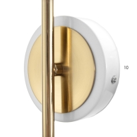 Бра "Техно" Е27 40Вт золото-белый 21х10х38см