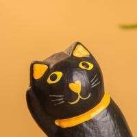 Сувенир &laquo;Чёрный кот&raquo;, 3&times;5&times;6 см, дерево