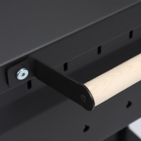 Мангал GrilMe MAX, 35 х 115 х 83 см, сталь 2 мм, термометр, 2 полки, колёса