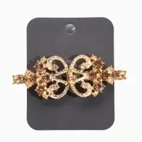 Зажим для кардигана "Ажур", пика, цвет золотой в золоте