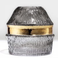 Ваза для цветов &laquo;Фьюжн&raquo; из прозрачного стекла 19 х 18,5 х 18,5 см