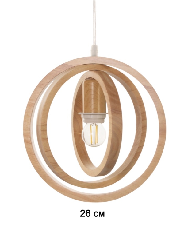 Светильник BayerLux ЭКО "Лика" 1х40Вт Е27 коричневый 25х25х100см