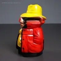 Копилка "Поросенок детектив" 27х18х16см гипс