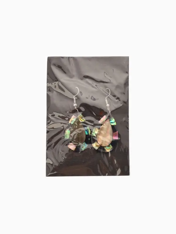 Серьги "Капельки" ракушка 5,5х2 см