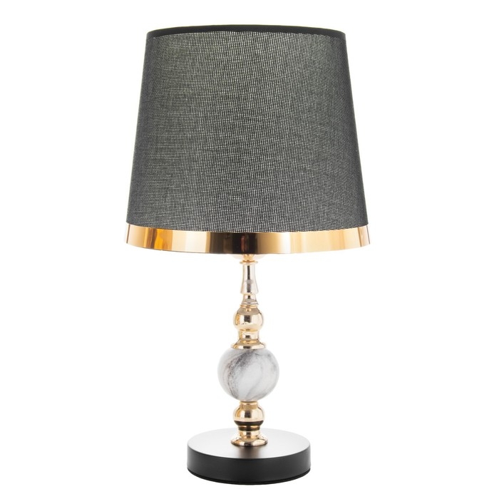 Настольная лампа Настольная лампа "Лианелия" Е27 40Вт черно-золотой 25х24х41 см RISALUX