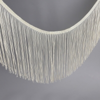 Тесьма декоративная «Бахрома», 20 см, 5 ± 0,5 м, цвет бежевый Тесьма декоративная «Бахрома», 20 см, 5 ± 0,5 м, цвет бежевый