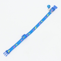 Ошейник двухслойный с фастексом "Разноцветные косточки" 30 х 1 см, синий Ошейник двухслойный с фастексом "Разноцветные косточки" 30 х 1 см, синий