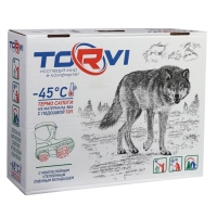 Зимние сапоги Torvi ЭВА+ПУ, 5-слойный вкладыш -45&deg;С, цвет чёрный, размер 43