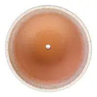 Горшок цветочный  с поддоном 2,9 л, белый керамика "Пряности" (М)