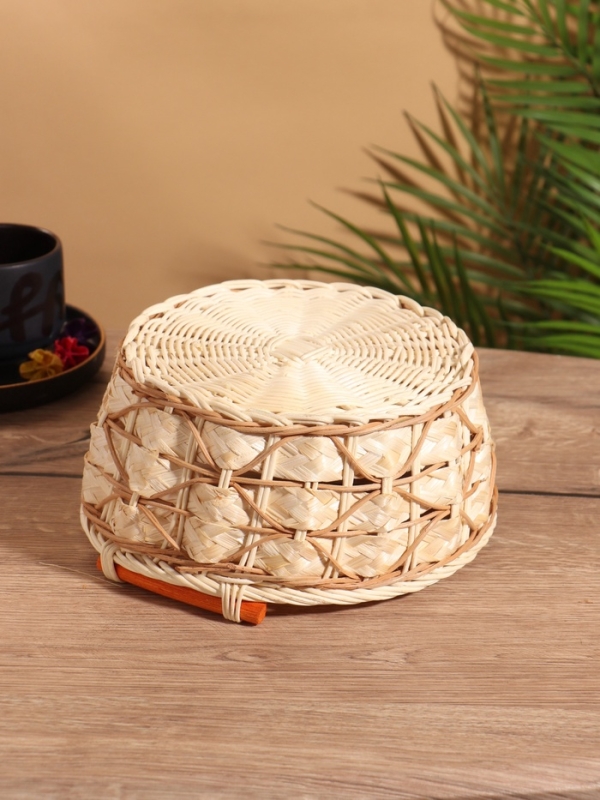 Корзина плетеная 23x22x10 см, ротанг