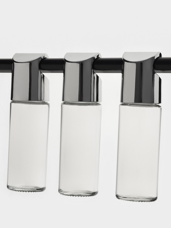 Набор банок для специй на рейлинг "Хэнг", 5 шт, 100 мл, 4х14 см