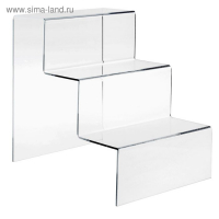 Горка 3 ступеньки 20&times;27&times;28 см, оргстекло 3 мм, В ЗАЩИТНОЙ ПЛЁНКЕ