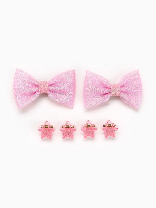 Бант для волос 2 шт, крабики &laquo;Милота&raquo;, 8 х 12,5 см