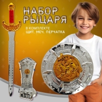 Набор рыцаря &laquo;Орден Льва&raquo;, меч, перчатка и щит
