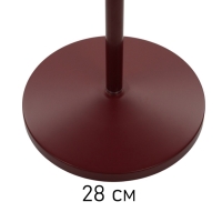 Торшер "Валли" 1х40Вт Е27 бордовый 28,5х28,5х178см