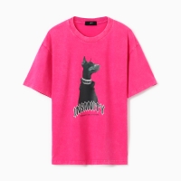 Футболка женская MIST "Insanity" из вареного хлопка, цв. розовый, р-р M Футболка женская MIST "Insanity" из вареного хлопка, цв. розовый, р-р M