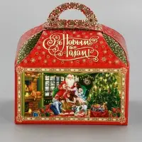 Подарочная новогодняя коробка &laquo;Атмосфера&raquo; Ларец малый 18.5&times;12.5&times;19 см