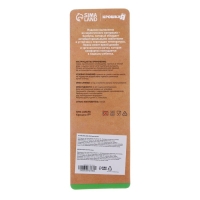 Ложка детская для кормления из бамбука, форма круг, цвет МИКС