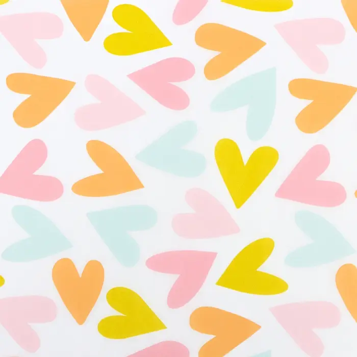 Бумага упаковочная тишью &laquo;С любовью&raquo;, 50 см &times; 70 см, 17 грамм