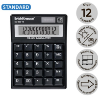 Калькулятор настольный 12-разрядов Erich Krause KC-300-12 Калькулятор настольный 12-разрядов Erich Krause KC-300-12