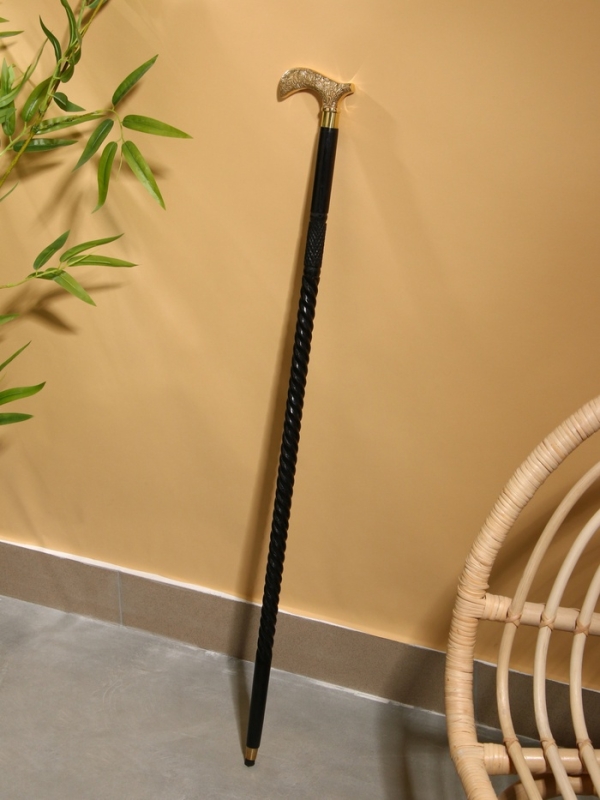 Трость "Завиток" шишам, латунь 92 см