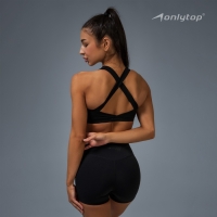 Топ спортивный Comfort, р-р L, цвет черный Топ спортивный Comfort, р-р L, цвет черный