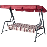 Качели садовые "Карибы", цвет винный, 209 х 142 х 155, макс нагрузка 300 кг