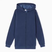 Толстовка с начёсом, цвет синий, размер 52