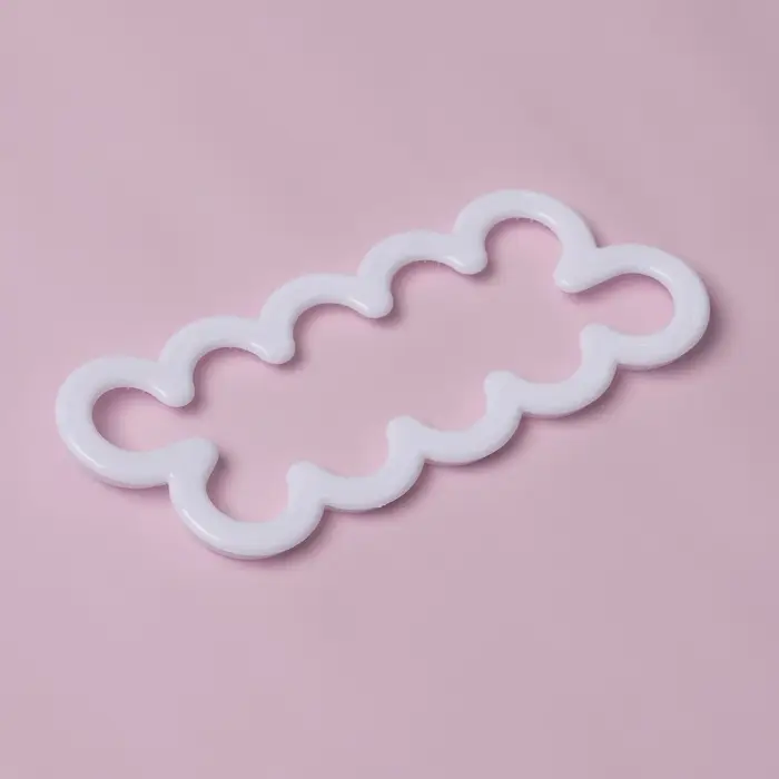 Выемки кондитерские для теста Доляна &laquo;Бутон&raquo;, набор 3 шт., 16.5&times;7 см, 13&times;5 см, 10&times;4 см, пластик, белые