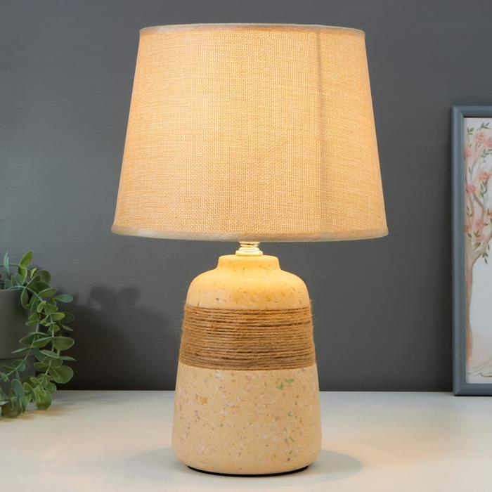 Лампа настольная 16351/1 E14 40Вт бежевый 22х22х37 см RISALUX
