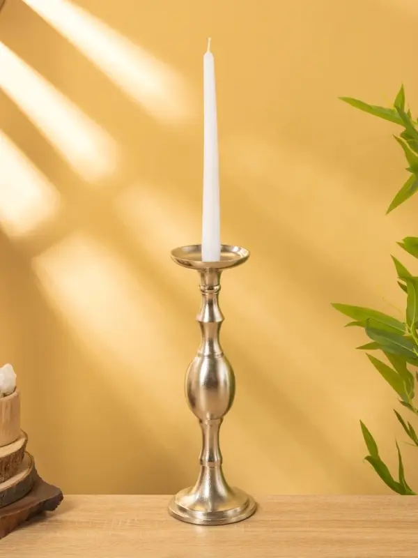 Подсвечник "Мадрид" алюминий 10х10х30,5 см