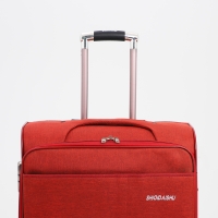 Чемодан большой 95 л (L), отдел на молнии, с расширением, кодовый замок, 3 колеса, 2 наружных кармана, цвет красный Чемодан большой 95 л (L), отдел на молнии, с расширением, кодовый замок, 3 колеса, 2 наружных кармана, цвет красный