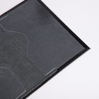 Обложка для паспорта, тиснение, крокодил, цвет чёрный