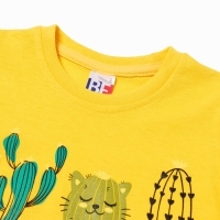 Футболка для девочки, цвет жёлтый, рост 110 см