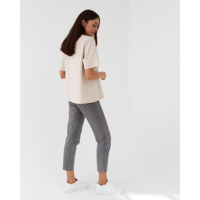 Футболка женская MIST basic, L-XL, бежевый Футболка женская MIST basic, L-XL, бежевый