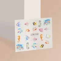 Слайдеры для ногтей &laquo;Рыбки&raquo;, разноцветные