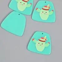 Декор для творчества акрил "Кактус-индеец" 0,2х3,7х3,4 см