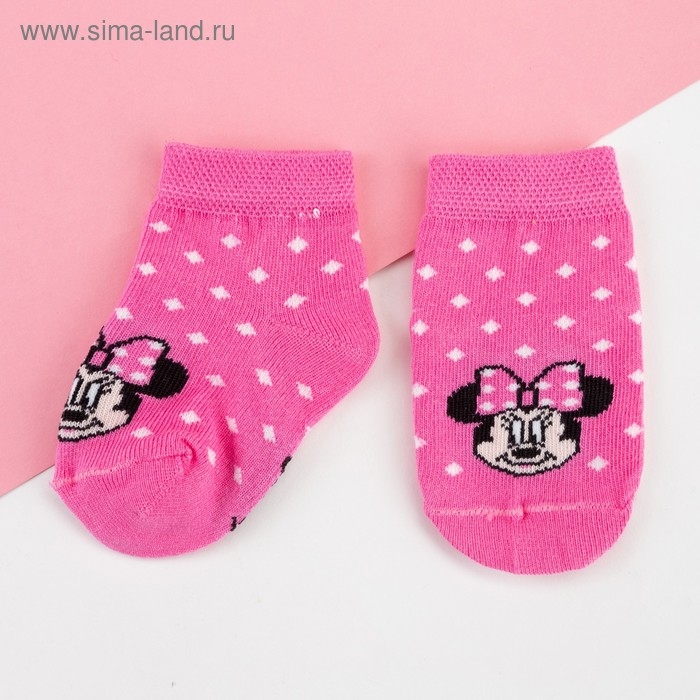Набор носков Минни Маус, 2 пары, 12-14 см