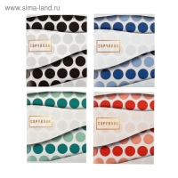 Тетрадь 96 листов в клетку Calligrata "Геометрический вальс", обложка мелованный картон, блок №2 белизна 75% (серые листы), МИКС