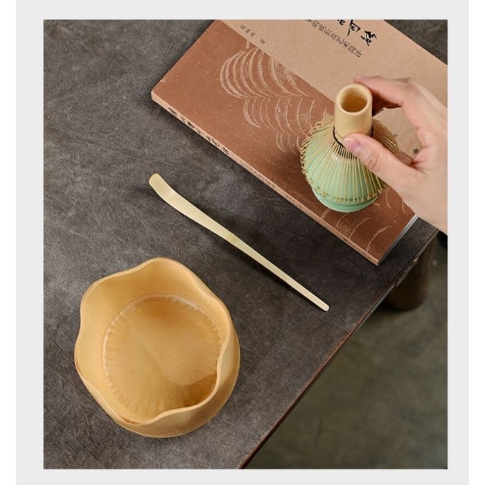 Набор для приготовления Матча чая 4 в 1: венчик Часен, подставка, ложка Тясаку, чаша Тяван