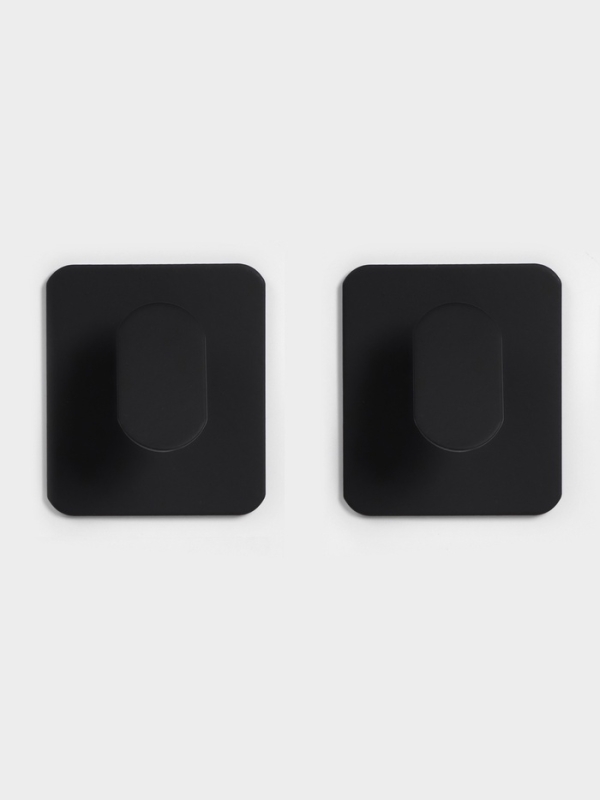 Крючки для ванной настенные 2 шт, цвет черный