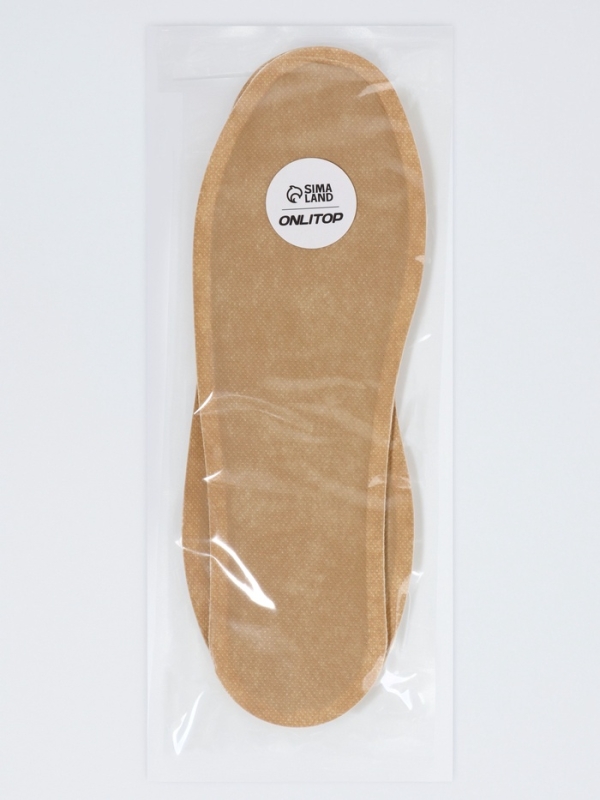 Стельки (железн порошок, соль, активированн. уголь) окант 44-46р-р 26см (пара) беж Стельки (железн порошок, соль, активированн. уголь) окант 44-46р-р 26см (пара) беж