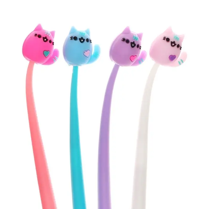 Ручка - прикол гелевая &laquo;Котик&raquo;, синий стержень, МИКС