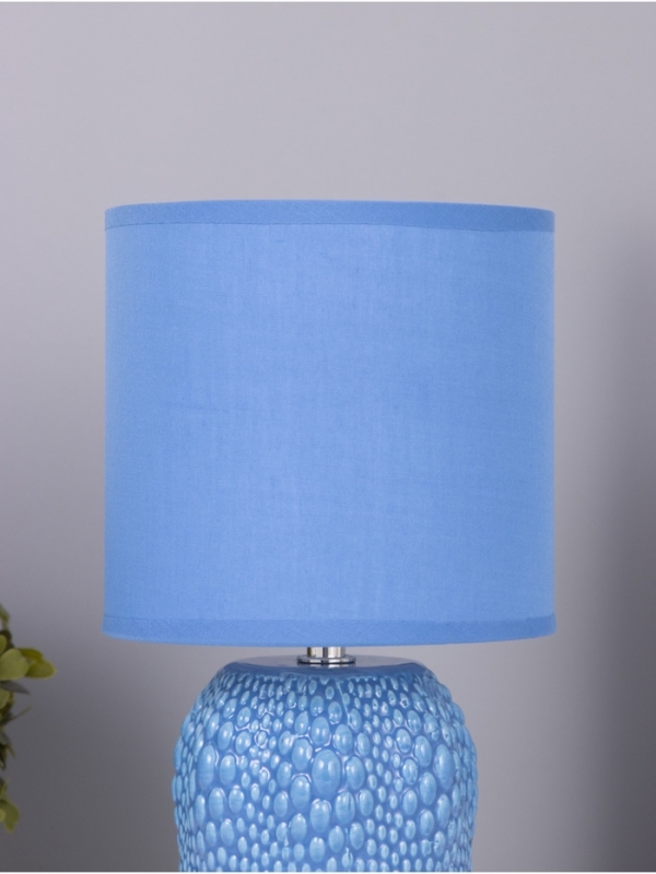Лампа настольная "Иссин" 1х40Вт Е14 синий 15х15х30см
