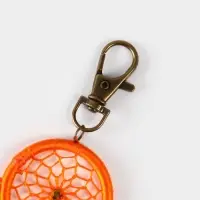 Брелок ловец снов, 17 см, оранжевый